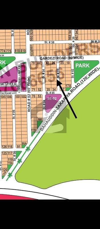 DHA Multan Sector E 1 Kanal Residential Plot Near To Park, Masjid And Commercial. Very Close To 120ft &Amp; 150ft Road.