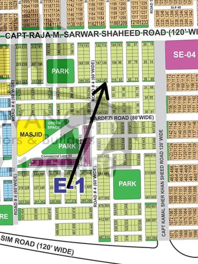 E-10 MARLA CORNER + ZERO DC PLOT FOR SALE