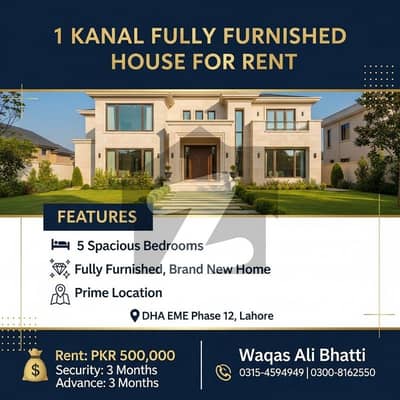 A Spacious 20 Marla Upper Portion In EME DHA Phase 12, Lahore. This Portion Includes 3 Bedrooms Wide, Airy Upper Portion Ideal For A Small Or Medium Family Neat & Peaceful Environment Prime Location Located In DHA EME Phase 12, Lahore Secure, Family-Friendly, And Close To Main Facilities.