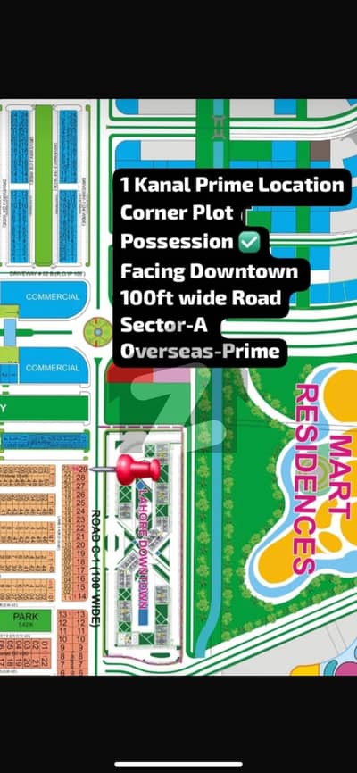1 Kanal Main Boulevard Corner Plot for Sale | Overseas Prime Block | Lahore Smart City 1 Kanal Main Boulevard Corner Plot for Sale | Overseas Prime Block | Lahore Smart City