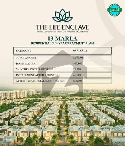 3 marla plot on 3 year easy installments 3 marla plot on 3 year easy installments