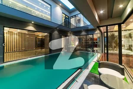 OWNER NEEDY 26 MARLA ITALIAN STYLE ULTRA MODERN BUNGALOW WITH SWIIMING POOL AND HUGE LAWN FOR SALE IN DHA PHASE 8 NEAR TO PARK.