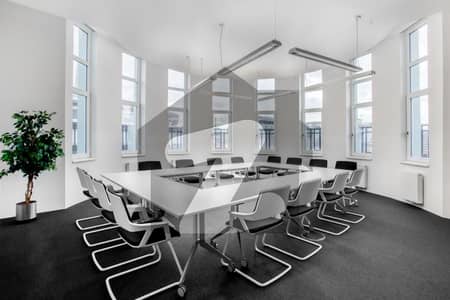 Find office space in Karachi, The Centre for 4 persons with everything taken care of.