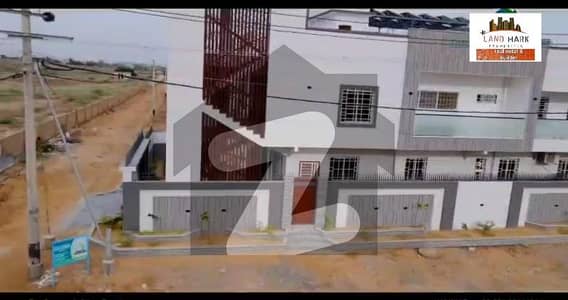 400yards Brand New Corner House With Soler Saooda Abad Society Jinah Avn