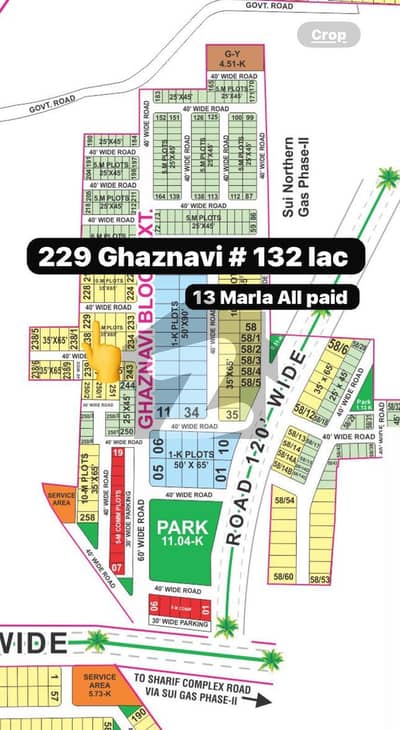 13 Marla Corner plot Available For sale Near Masjid And park 13 Marla Corner plot Available For sale Near Masjid And park
