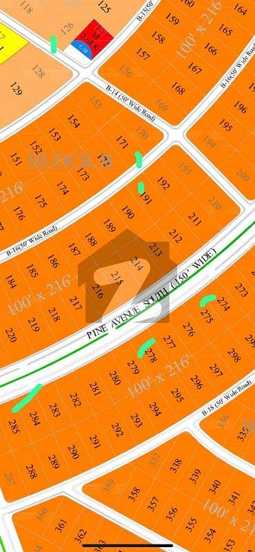 Gulberg greens B block pine avenue options available for sale Gulberg greens B block pine avenue options available for sale