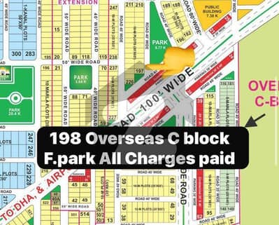 Fecing park plot Available For sale in Bahria town Lahore Fecing park plot Available For sale in Bahria town Lahore