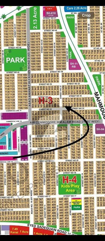 DHA Multan sector H 1 kanal corner residential plot near to park, Masjid and commercial. very close to 150ft road.