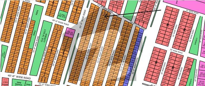 West Open Next To Corner 80-Yard Plot For Sale Gold Block North Town Residency Phase 1