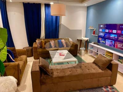 GOLD CREST Apparent 2 Master Size Bedroom Fully Furnished Apartment (1557 Sq Feet Approx) Available For Rent On Daily, Weekly & Monthly Basis In Gold Crest Mall, DD Block, Phase 4, DHA Lahore