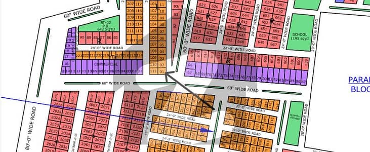 Best Location, Corner, Leased Plot 80-yard For Sale North Town Residency Phase 1 Near 4K Chorangi