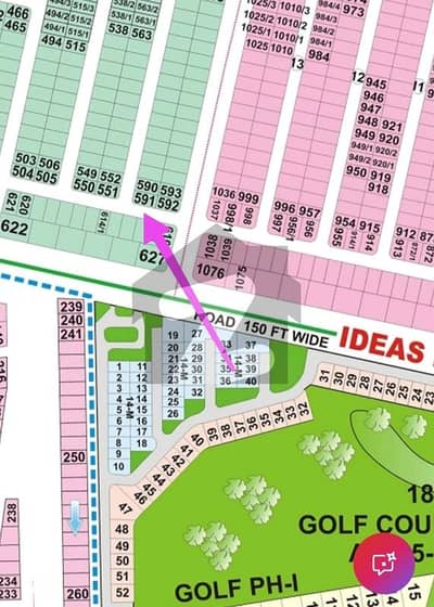 DHA Phase 6 Block F 1-Kanal Corner plot for Sale