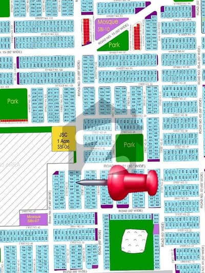 Dha Multan Sector B1 Prime location for sale at reasonable price near Park near masque Commercial Markeet At investor rate Possession Ready Direct Approach 80 Fet Rod .