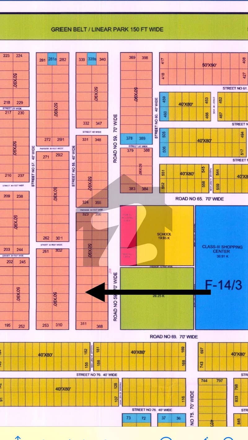 ایف ۔ 14 اسلام آباد میں 1 کنال رہائشی پلاٹ 1.75 کروڑ میں برائے فروخت۔ ایف ۔ 14 اسلام آباد میں 1 کنال رہائشی پلاٹ 1.75 کروڑ میں برائے فروخت۔