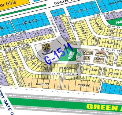 7 Marla Plot For Sale in G15 Islamabad
