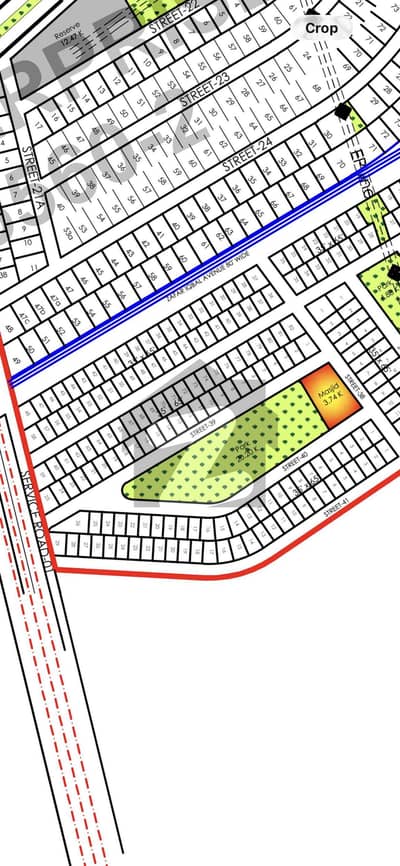 Dha phase v sector f-1 park facing near to mosque & park top height location plot for sale
