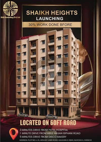 Luxury Apartments in Gulshan-e-Iqbal | TWO BED LOUNGE