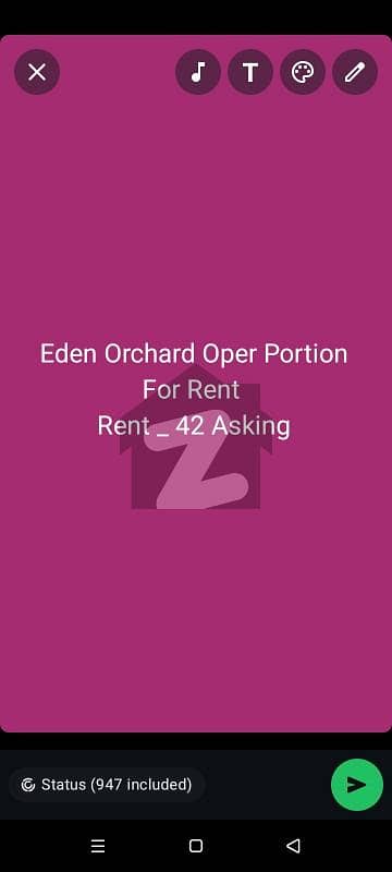 Eden Orchard Oper Portion For Rent Seprate Entrance