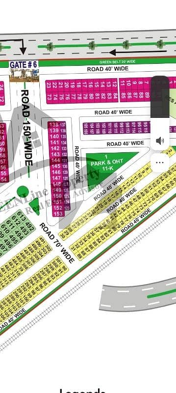 Facing park and two side open plot Facing park and two side open plot