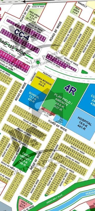 Corner 60ft road plot for sale