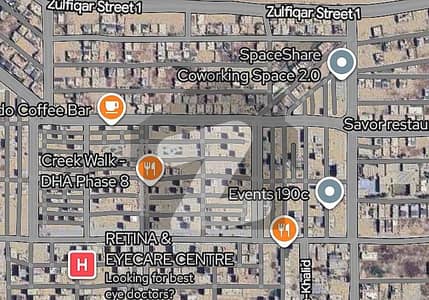 100+100 yds Commercial Plot at Kh. Iqbal, Phase 8, DHA Karachi