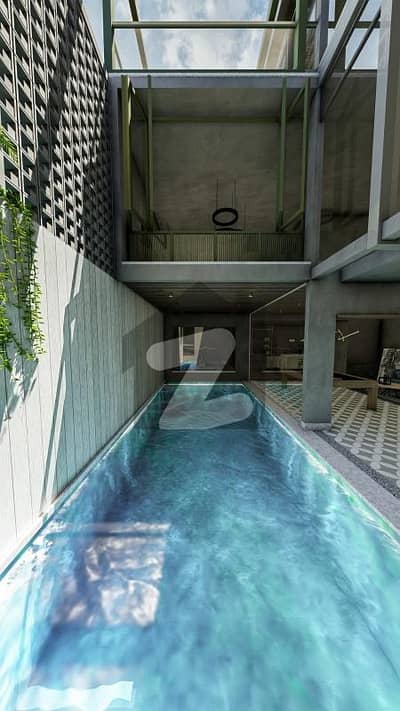 500 yards Modern semi furnished House