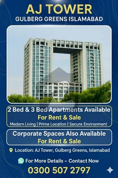 Luxury 2 Bed Apartment for Rent | Prime Location | Ready to Move in Gulberg Greens Islamabad