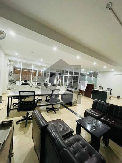 Tile floor hall available for rent in PIA Main Boulevard with elevator