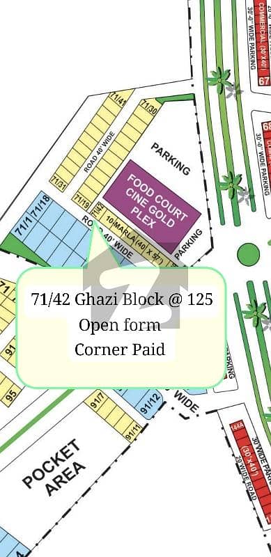 10 Marla Open form Plot For Sale Ghazi Block Bahria Town Lahore 10 Marla Open form Plot For Sale Ghazi Block Bahria Town Lahore