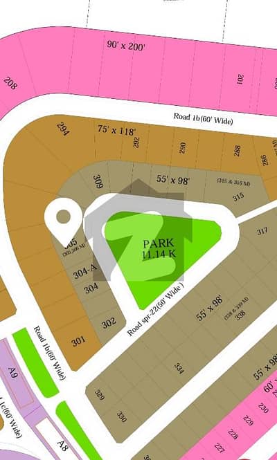 بحریہ انٹلیکچول ویلج بحریہ ٹاؤن راولپنڈی,راولپنڈی میں 1 کنال رہائشی پلاٹ 5.5 کروڑ میں برائے فروخت۔