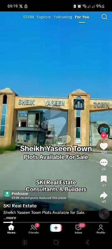 شیخ یٰسین ٹاؤن ناصر باغ روڈ,پشاور میں 5 مرلہ رہائشی پلاٹ 40.0 لاکھ میں برائے فروخت۔ شیخ یٰسین ٹاؤن ناصر باغ روڈ,پشاور میں 5 مرلہ رہائشی پلاٹ 40.0 لاکھ میں برائے فروخت۔