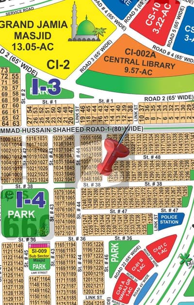 CORNER + 80" ROAD NEAR GRAND MOSQUE FOR SALE