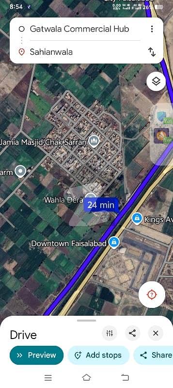 چک جھمرہ فیصل آباد میں 6 کنال زرعی زمین 1.5 کروڑ میں برائے فروخت۔