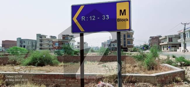Prime Location 10 Marla Residential Plot Near Park Mosque And Commercial Market For Sale In M Block LDA Avenue 1 Lahore