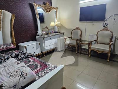 F-11 Fully Furnished Upper Portion 666 SQY 3 Bedrooms, 3 Attached Bathrooms Proper And Modern Fittings Along With Tile Flooring Drawing Dining, TV lounge, 2 Kitchens Separate Gate