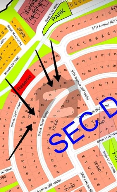 Plot no 11. Street 13. Sector D. DHA 4