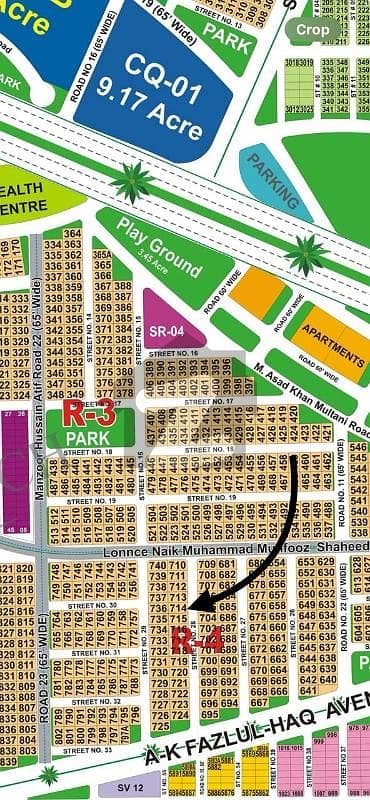 ڈی ایچ اے فیز 1 ۔ سیکٹر آر ڈی ایچ اے فیز 1,ڈی ایچ اے ڈیفینس,ملتان میں 1 کنال رہائشی پلاٹ 67.0 لاکھ میں برائے فروخت۔