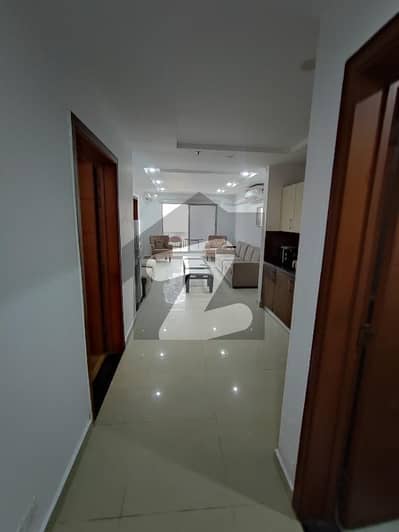 A fully furnished 2-bedroom apartment in Gulberg Height, Gulberg Green Islamabad, located on the main boulevard. Enjoy a beautiful farmhouse view, 24/7 security, dedicated maintenance staff, and a family-friendly environment. "