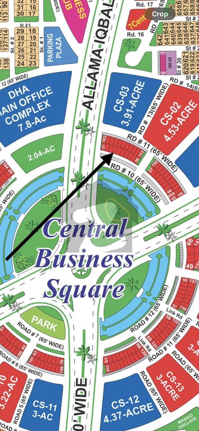 Central Square Commercial Plot for Sale with Rental income upto 10 Lacs