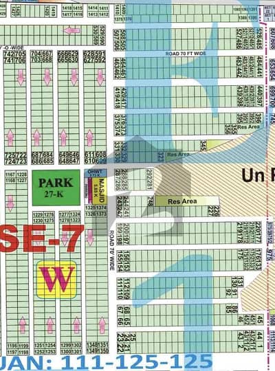 ڈی ایچ اے فیز 7 - بلاک ڈبلیو فیز 7,ڈیفنس (ڈی ایچ اے),لاہور میں 1 کنال رہائشی پلاٹ 3.85 کروڑ میں برائے فروخت۔