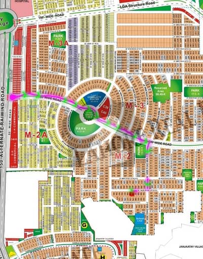Premium Pair of 1-Kanal Plots in Sector M2