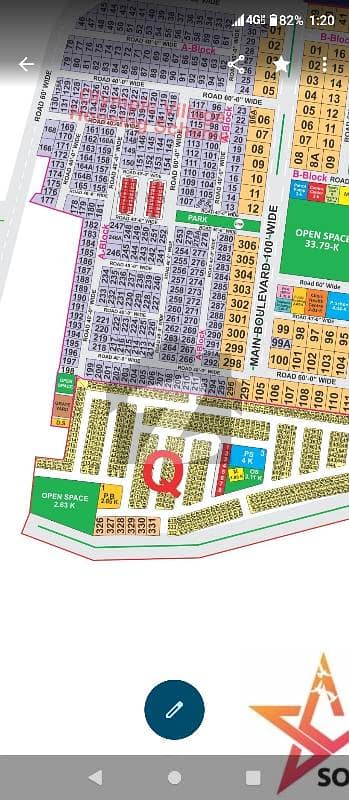 Q Block 5 Marla plot for Sale good Location Reasonable price possession soon near pine Avenue structure Road