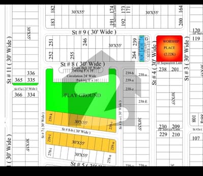 8 Marla Residential Plots for Sale Bahria Town (Usman Block)