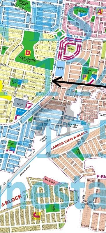 2kanal plot 9 prism main road D-1086 near Golf for sale in DHA Lahore.