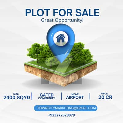 2400 Sq Yards 4-Side Corner Commercial Plot for Sale | Surjani Town Sector 7-A | Prime Location