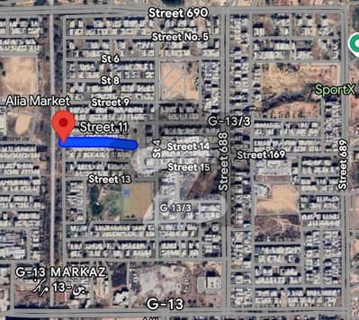 7 Marla 30x60 prime location plot for sale G-13/3 Islamabad