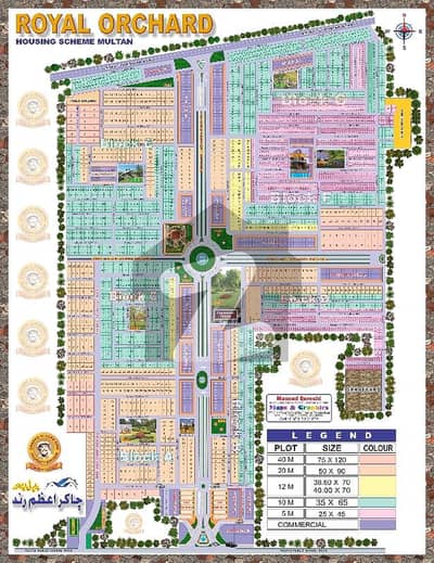 Multan ki Best location. . Royal Orchrd  Block C, 1 canal kothi for sale. .