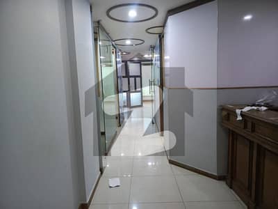 Office available for rent dha Phase 6 Rahat commercial parking facing most prime location three side corner building