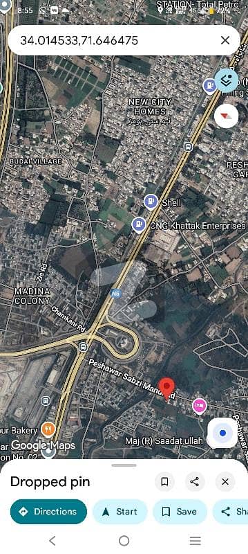 چمکنی پشاور میں 2 کنال کمرشل پلاٹ 11.0 کروڑ میں برائے فروخت۔