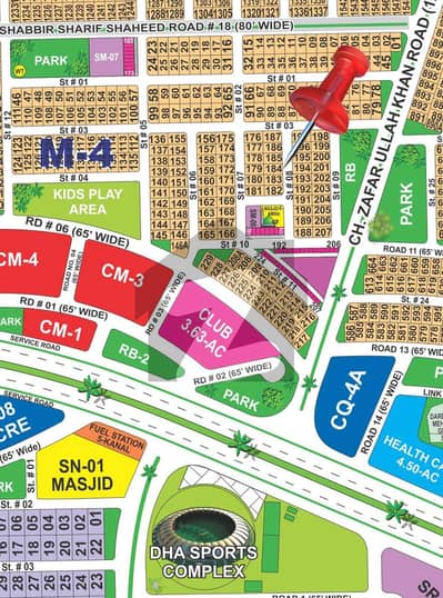 ڈی ایچ اے فیز 1 ۔ سیکٹر ایم ڈی ایچ اے فیز 1,ڈی ایچ اے ڈیفینس,ملتان میں 1 کنال رہائشی پلاٹ 1.11 کروڑ میں برائے فروخت۔